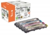 Paquete combinado  de Peach compatible con  Brother TN-241BK, TN-245