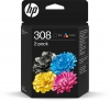 Original Printheads Combopack black, color,  HP No. 308, 6L6S6UE