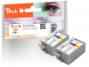 311438 - 2 cartucce InkJet Peach colore, compatibile con BCI-15C*2, 8191A002 Canon