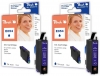 318766 - Peach Twin Pack cartouche d'encre bleu, compatible avec T0549BL*2, C13T05494010 Epson
