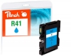 320184 - Cartuccia d'inchiostro Peach ciano compatibile con GC41C, 405762 Ricoh